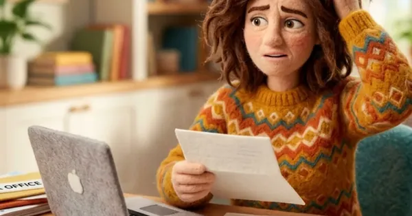 Felt-style new director at a desk surrounded by post-incorporation paperwork